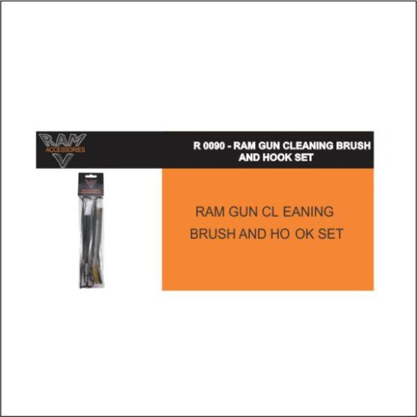 RAM GUN CLEANING BRUSH AND HOOKS SET